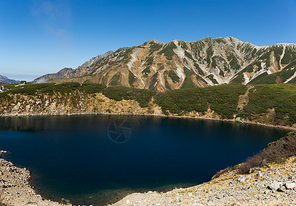 Tateyama山Mikurigaike池塘图片