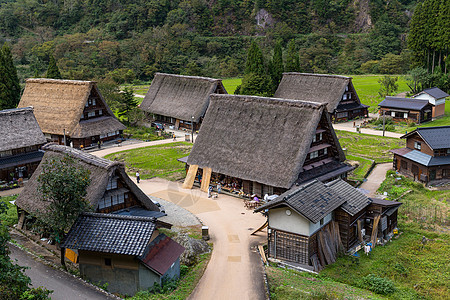 历史悠久的日本老村图片