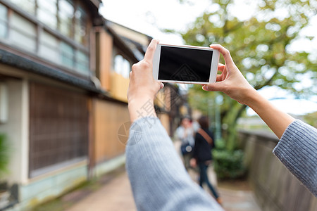 在日本旧城用手机拍照 校对 Portnoy图片