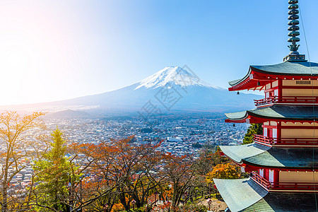 富士山和丘雷托塔图片