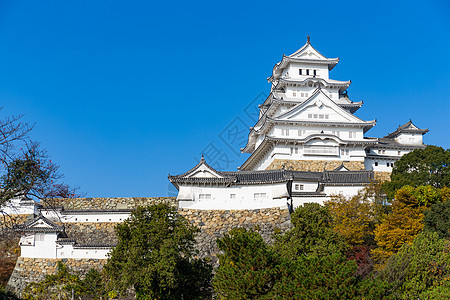 日本的冰木吉城堡地标遗产吸引力季节历史世界武士建筑旅行游客图片