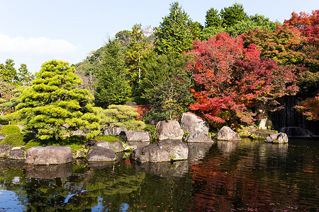 传统日本Kokoen花园图片