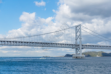 大鸣人桥明石海峡旅游白色建筑淡路天空阳光涡流晴天图片