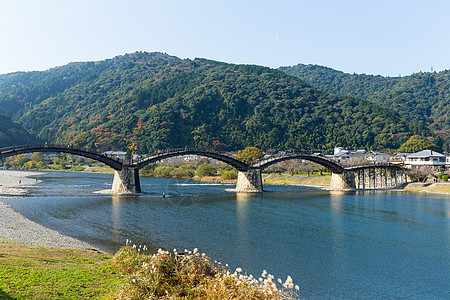 日本金台桥旅行地标建筑学游客场景曲线历史传统城堡风景图片