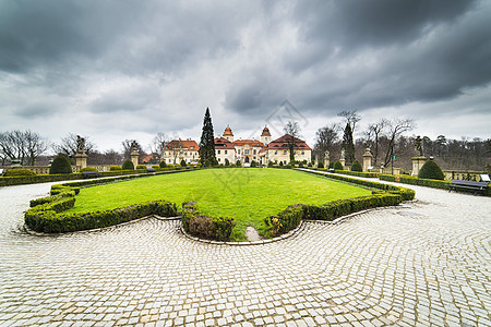 Ksiaz城堡的一部分图片