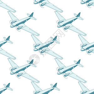 飞机航空空运机空中运输无缝无缝模式伊索拉特乘客旅行机器飞行员客机插图旅游航空公司速度空气图片