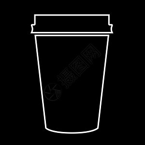纸杯咖啡白颜色图标饮料白色酒吧杯子奶油乐趣咖啡纸板咖啡店早餐图片