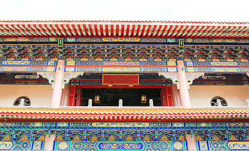 诺萨布冷新宜的中华传统风格寺庙旅游佛教徒游客宗教建筑建筑学城市文化蓝色地标图片