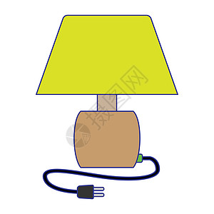 平板彩色桌灯灯图标图片
