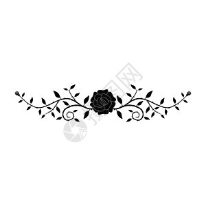 平黑玫瑰装饰 ico饰品装饰品黑色玫瑰香水卡通片植物学背景图片