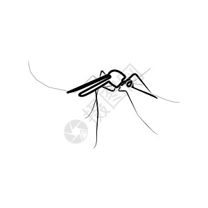 蚊子黑色图标害虫疾病动物传染性发烧感染吸血生物学疟疾寄生图片