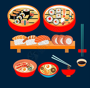 日本食品 日式盘子 寿司套餐图片