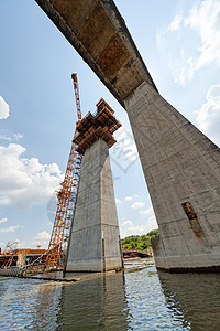 高高度混凝土桥建筑学金属起重机工程商业技术建筑工业城市脚手架图片