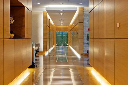 现代建筑走廊大厅办公室门厅玻璃大堂酒店天花板反射商业公司图片