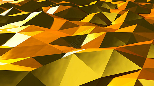 抽象金三角水晶背景动画金球三角形框架飞机折纸装饰品金子插图几何学边缘图片
