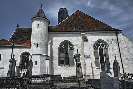 中世纪的哥特教会天空建筑学窗户教堂宗教建筑图片