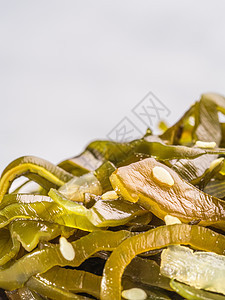 海带沙拉 昆布节食饮食杂草藻类草本植物芝麻盘子美食纠纷海鲜图片