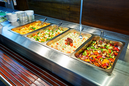自自服务餐厅蔬菜食物小吃桌子派对美食沙拉营养自助餐商业图片