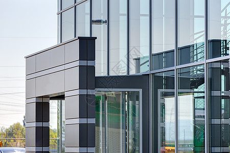 现代和当代玻璃制层框架建造机构活力阴影穿孔通风塑化商业建筑学图片