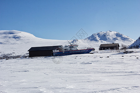挪威冬季挪威旅游低温气候摄影季节反射国家蓝色雪堆极地图片