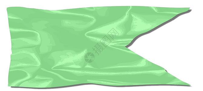 绿丝旗艺术品艺术棉布丝绸旗帜绘画插图横幅背景图片