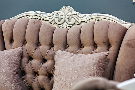 沙发细节家具客厅织物房间风格椅子长椅装饰皮革软垫背景图片