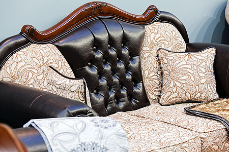 沙发细节房子椅子家具长椅装饰风格软垫材料房间客厅图片