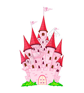 粉红公主城堡图片