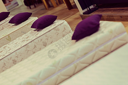 床垫的样式睡觉寝具柔软度织物质量团体剪裁小路乳胶白色图片