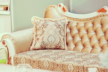 时装家具装潢沙发白色装饰风格皇家皮革椅子织物房间图片