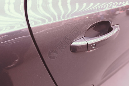 汽车门把手运输灰色门锁红色钥匙商业插图光泽度展示塑料图片