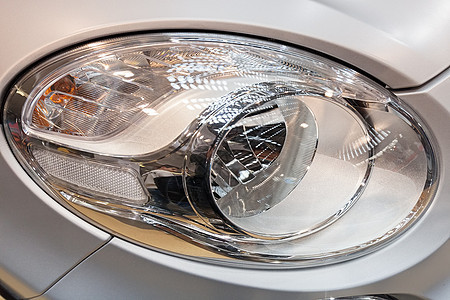 头灯摩托车大灯车辆安全技术玻璃白色合金金属圆形图片