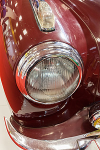 航拍车旧车头灯白色技术大灯金属圆形运输头灯合金车辆摩托车背景