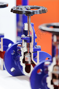 双偏心控制阀门管子压力金属配件联盟技术红色服务工具阀门图片