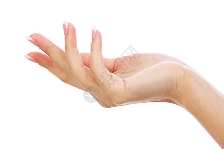 用法国美甲 清洁和干净的 女性手贴近镜头拇指治疗皮肤科温泉卫生护理手腕女人女孩身体图片