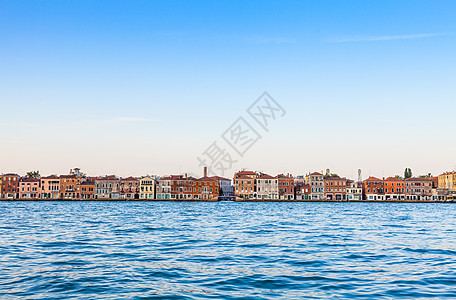 扎泰德的威尼斯河滨蓝色蓬塔旅行天际旅游全景地标运河建筑教会图片