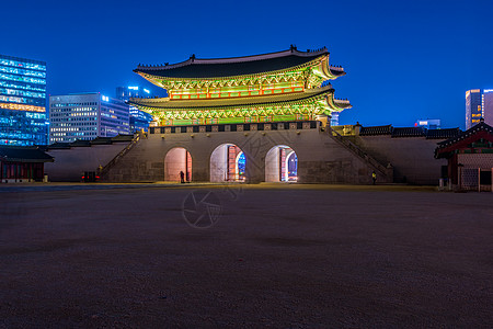 韩国首尔城京博宫殿景观建筑地标皇家城市旅行旅游图片