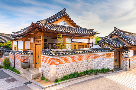 韩国首尔村建筑城市村庄旅行房子图片