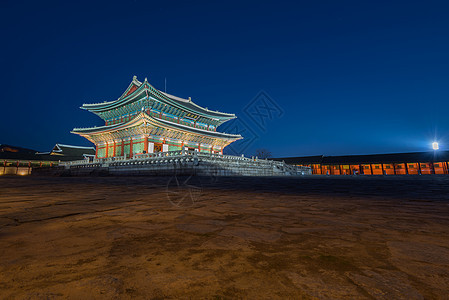 韩国 南韩首尔的庆博京贡宫殿地标皇家城市历史绿色旅行吸引力建筑寺庙游客图片