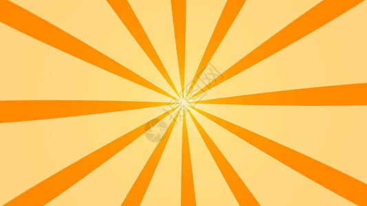 与太阳光束动画的抽象背景 复古径向背景  3d 渲染标识橙子天空晴天阳光孩子们图案动画片射线条纹图片