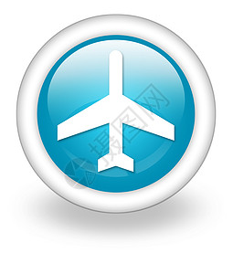 飞机图标图标 平方图机场按钮指示牌文字纽扣木板航空客机旅行插图喷气象形背景