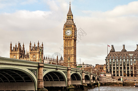 大本和威斯敏斯特桥 伦敦建筑学游客天空钟楼议会街道钻石女王景点图片