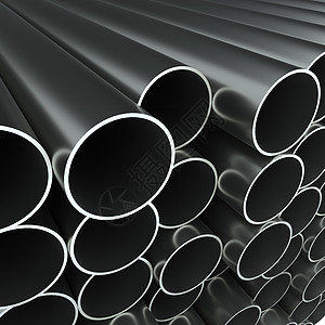 三维钢管堆叠式钢管3d圆柱库存合金贮存圆形管子工程金属管道图片