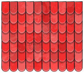 屋顶瓦片纹理美丽的横幅墙纸设计 illustrati红色瓷砖插图陶瓷平铺房子建筑学制品黏土建筑图片