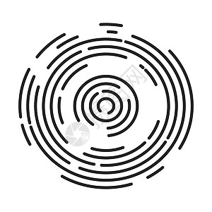 圆形条纹线标志矢量符号图标设计 美丽的我白色漩涡技术线条艺术运动唱片螺旋体积插图图片