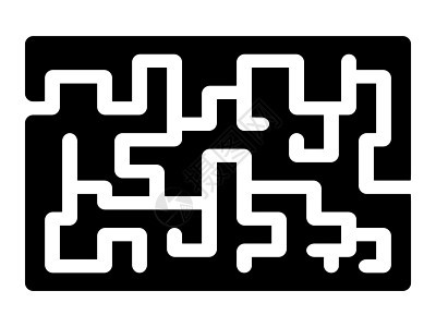 迷宫 夜幕合成矢量符号图标设计挑战黑色谜语困惑孩子们入口出口标识解决方案正方形图片