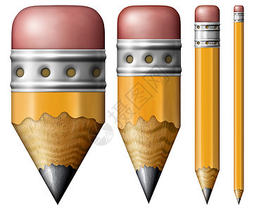 铅笔绘图橡皮素描工具办公用品用品教育黄色书写学习图片