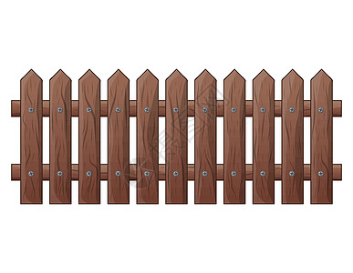 木栅栏孤立的矢量符号图标设计 美丽的错觉木头农场木材标识花园乡村横幅插图卡通片村庄图片