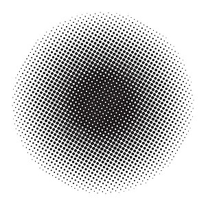 半色调圆圈矢量符号图标设计艺术横幅圆形插图白色黑色创造力卡片标识流行音乐图片