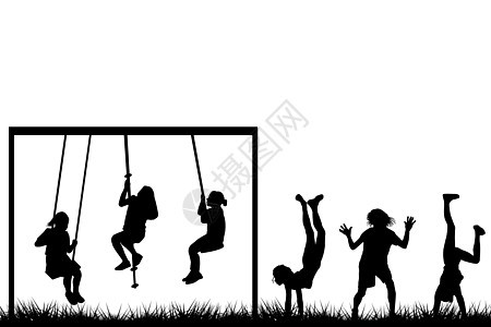 外面玩耍的儿童乐趣童年绳索女性插图操场青年团体活动自由图片